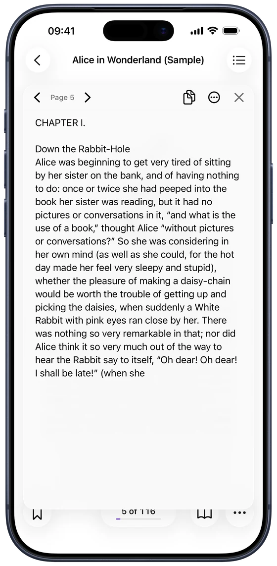 Text copied from a DjVu page in DjVu Reader